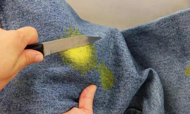 Як вивести фарбу з джинсів