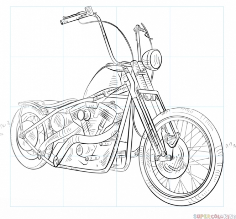 Як Намалювати Мотоцикл?