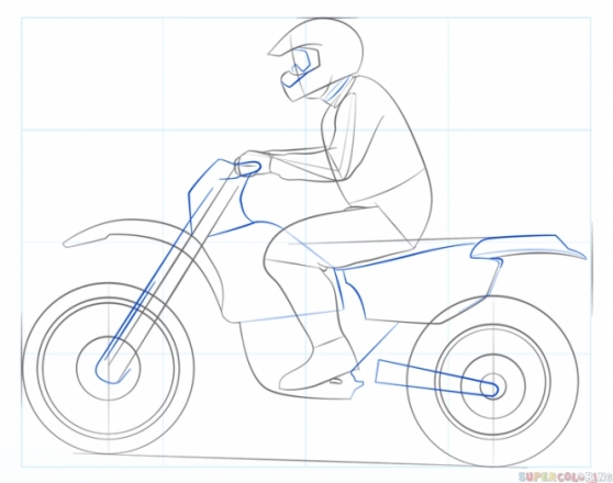 Як Намалювати Мотоцикл (Поетапно)?